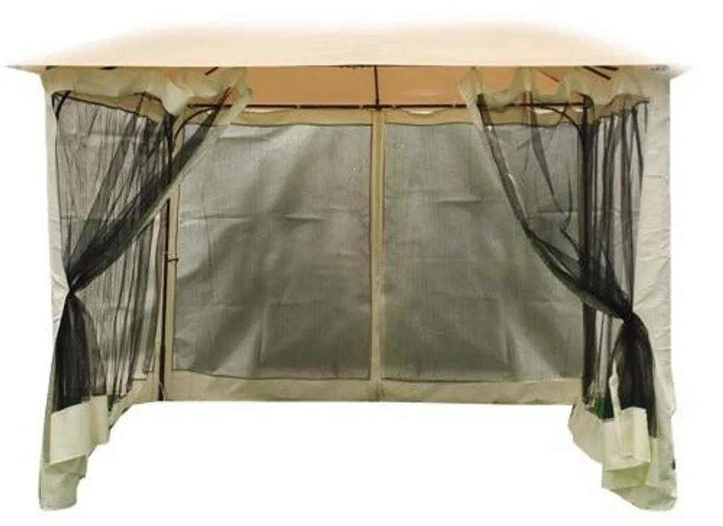 Moustiquaire de rechange universelle 3x3m Garden Deluxe avec zip noir