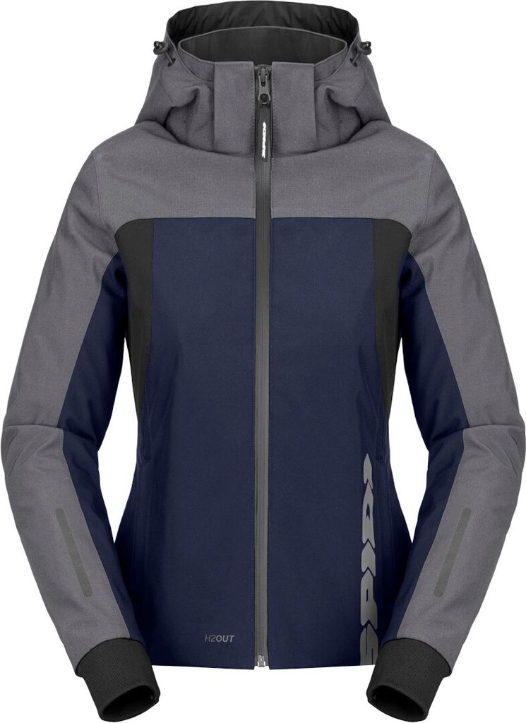 Spidi H2Out II wasserdichter Damen Motorrad Hoodie, blau/grau, XL