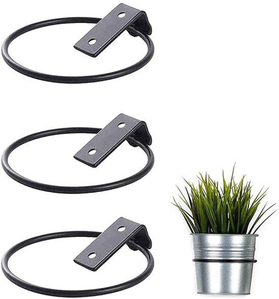 Metallene Wandhouder für Blumenpflanzen - Faltbare Metallpflanzentray - Mit Schrauben
