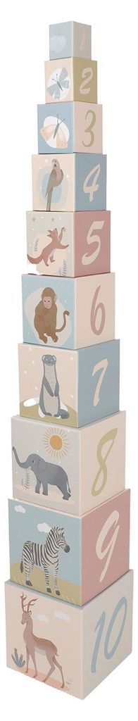 Atan Stapelwürfel buntes Spielzeug für Kinder