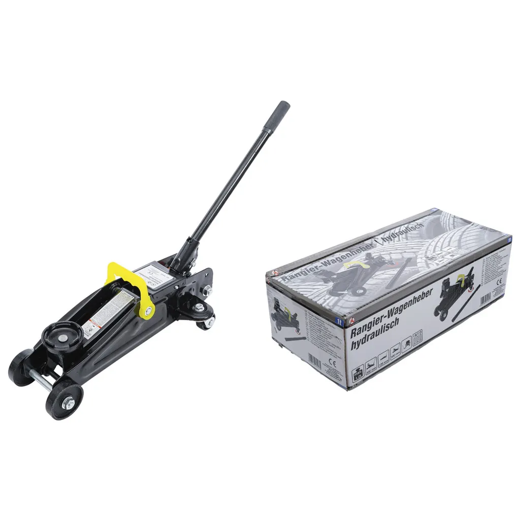 Cric à rouleau robuste 1t BGS Technic 70033 avec châssis en acier fixe - 4