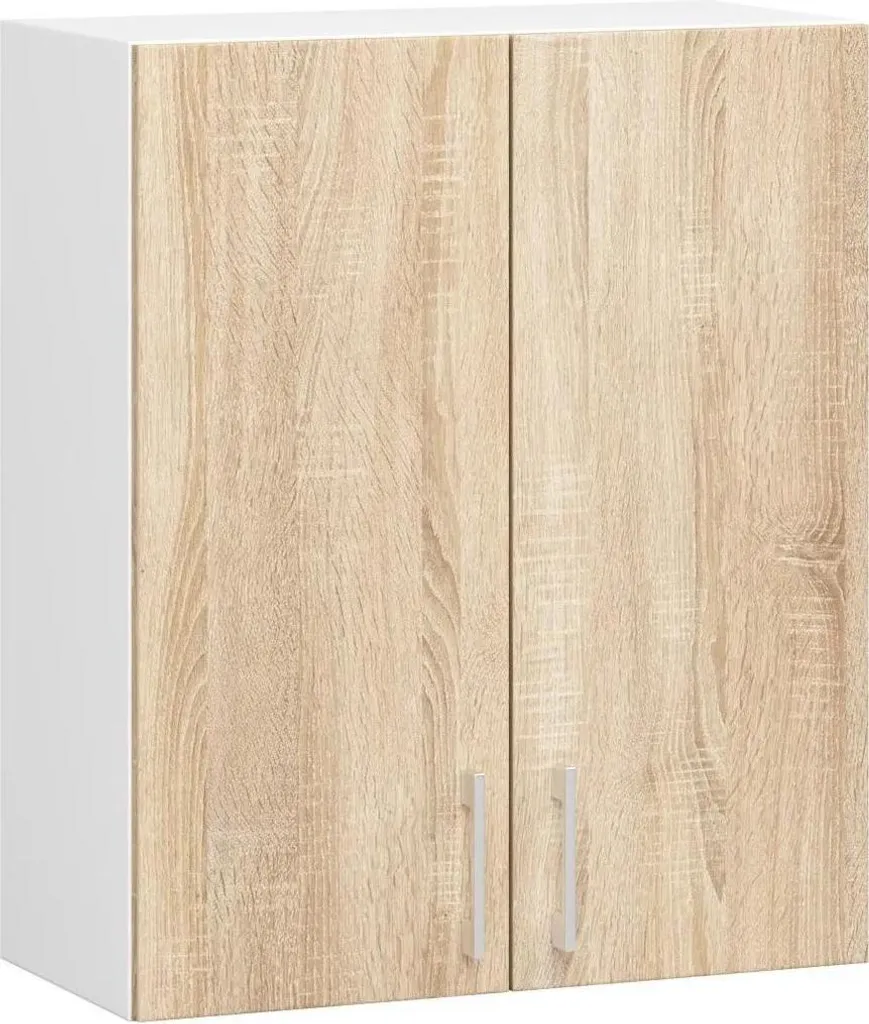 Armadio da Cucina a Muro LIMA W60 in Bianco e Rovere Sonoma