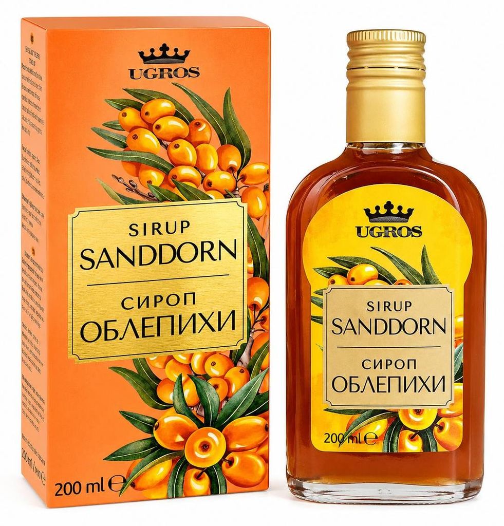 Sanddornsirup 200 ml – Fruchtiger Sirup aus Sanddornbeeren Produktbild 