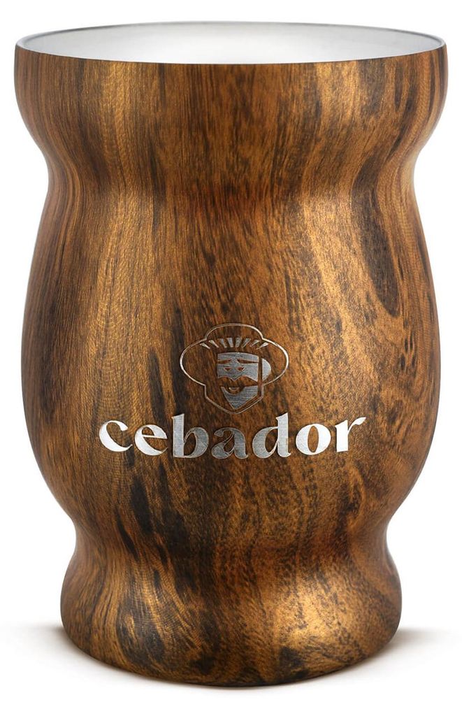 Cebador - TermoMate Mate Becher 190ml Holzoptik - Edelstahl Produktbild 