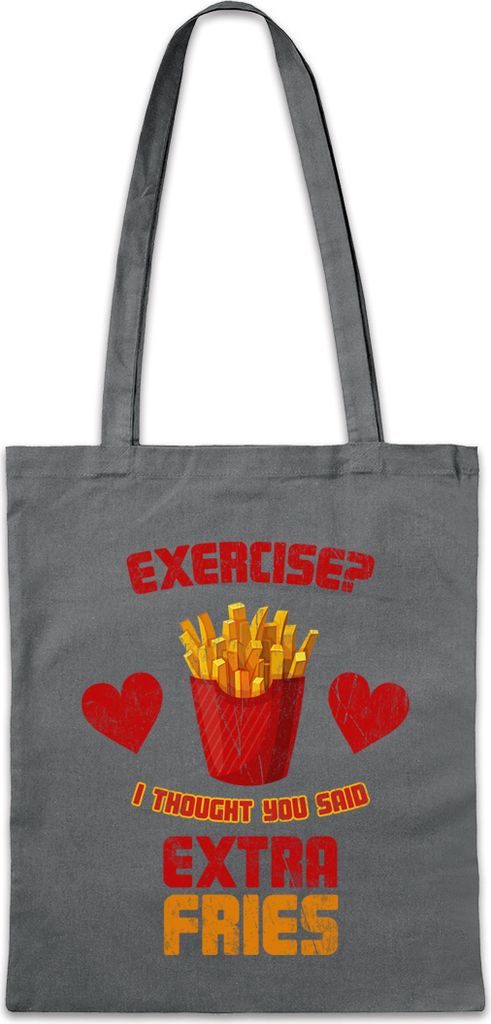 Urban Backwoods Extra Fries, Stofftasche, Farbe: Grau