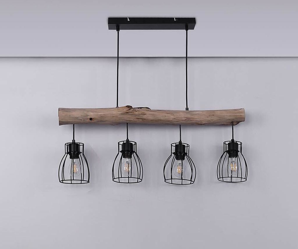 Globo Lighting závěsné svítidlo kovové černé, 4x E27 Obrázek produktu 7
