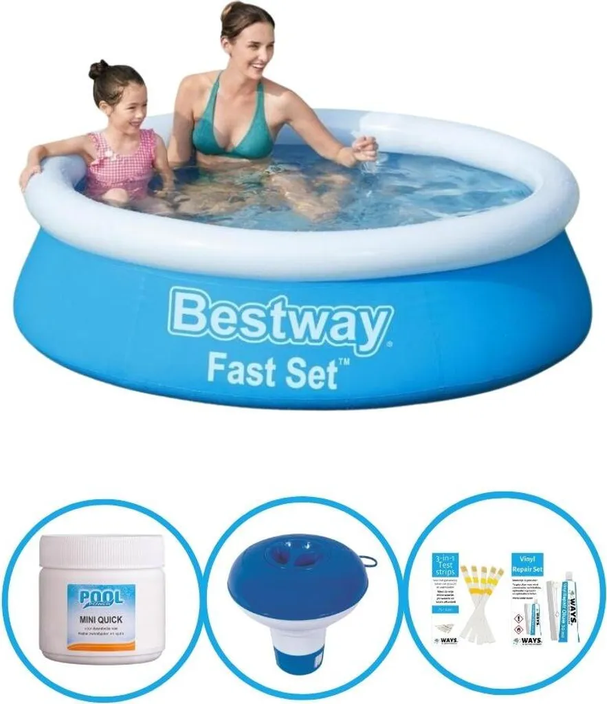 Piscina Bestway 183x51 cm Fast Set | Piscina Fuori Terra per Bambini