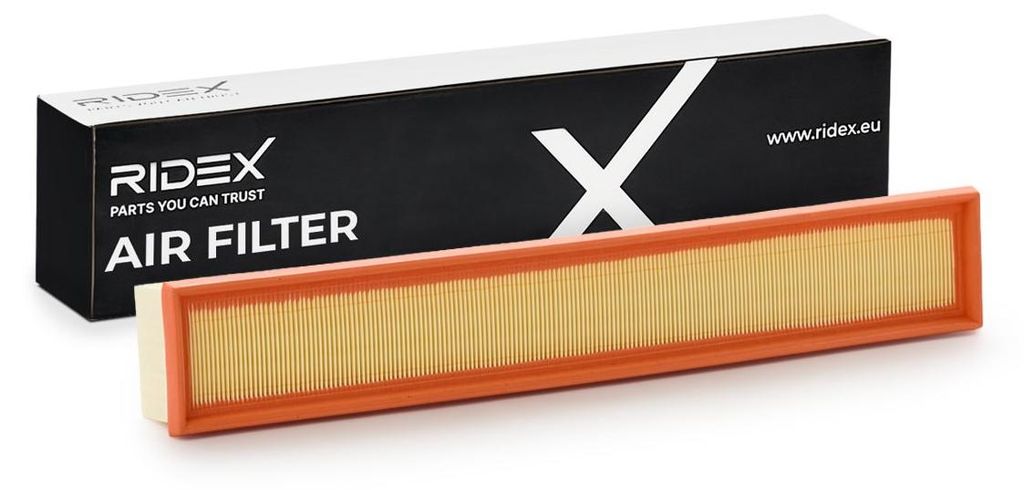 Luftfilter RIDEX 8A0500 passend für MERCEDES-BENZ C-Klasse Limousine (W203) Umluftfilter Rechteckig