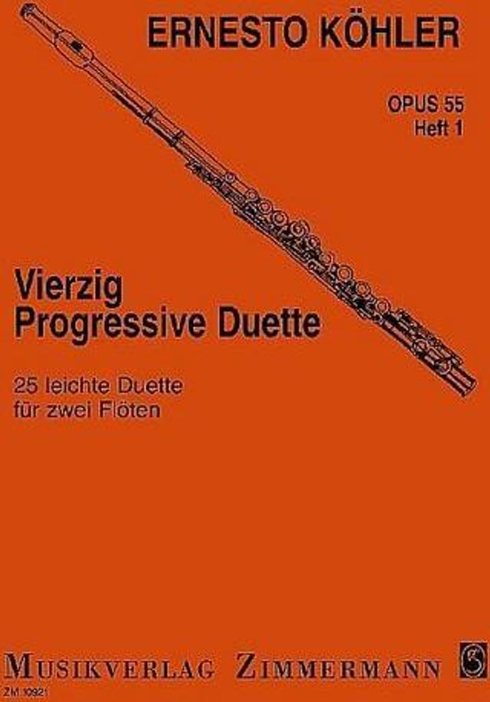 Vierzig progressive Duette op. 55 für 2 Flöten