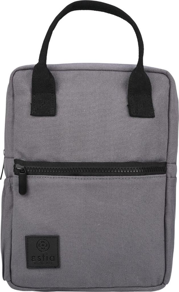 ESTIA | Lunchbag - 7 L - graue Thermotasche - Getränkefach