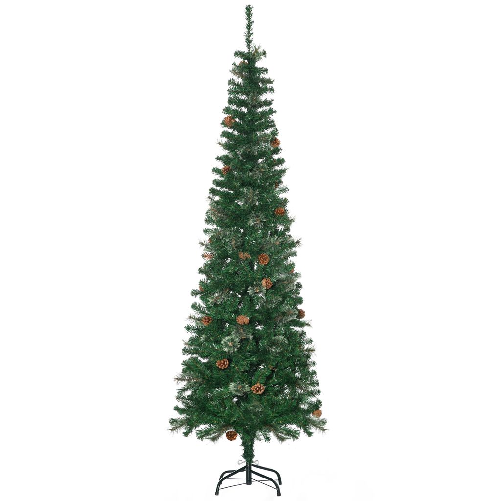 HOMCOM Künstlicher Weihnachtsbaum, 195 cm Christbaum mit Produktbild 