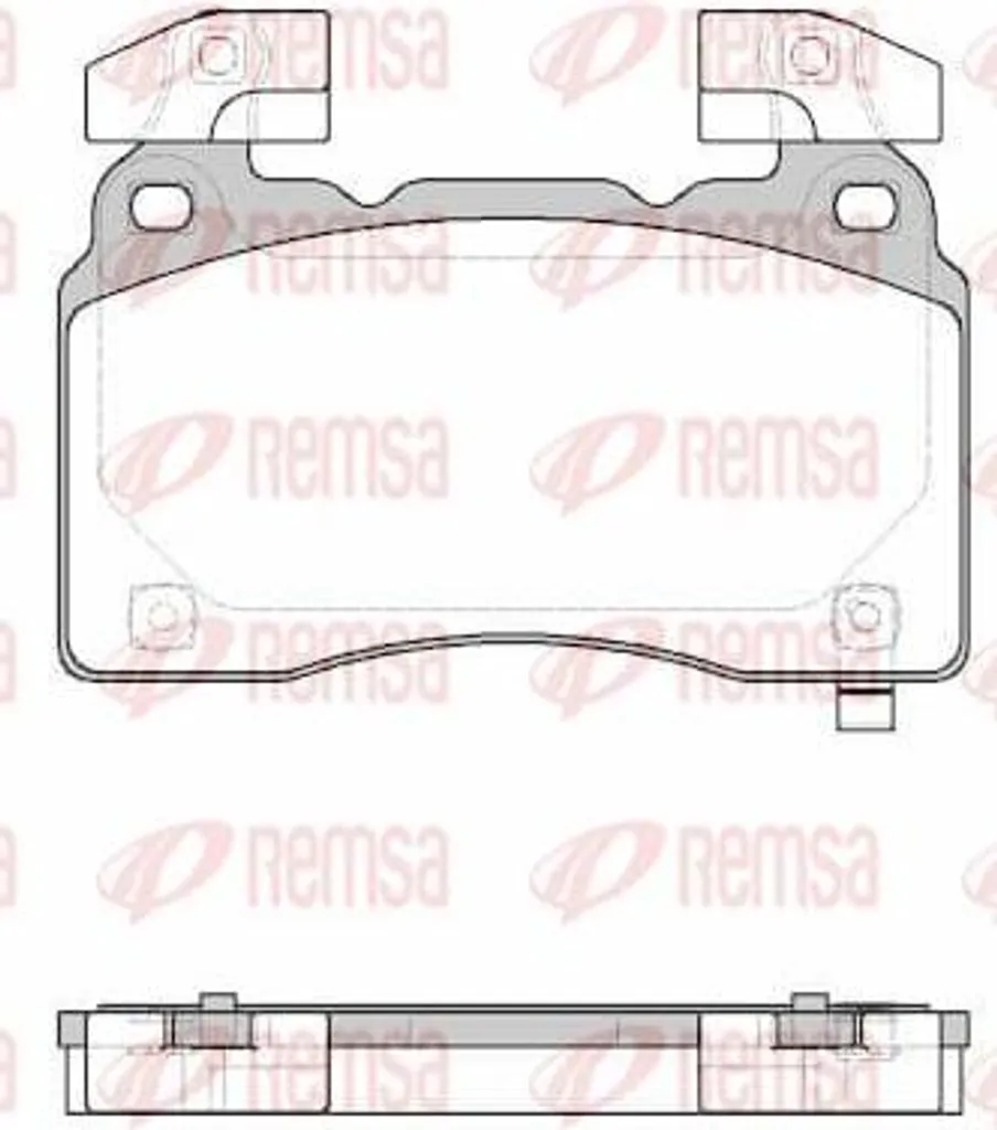 Plaquettes de frein haute performance REMSA 1438.24 compatible OE 23441307