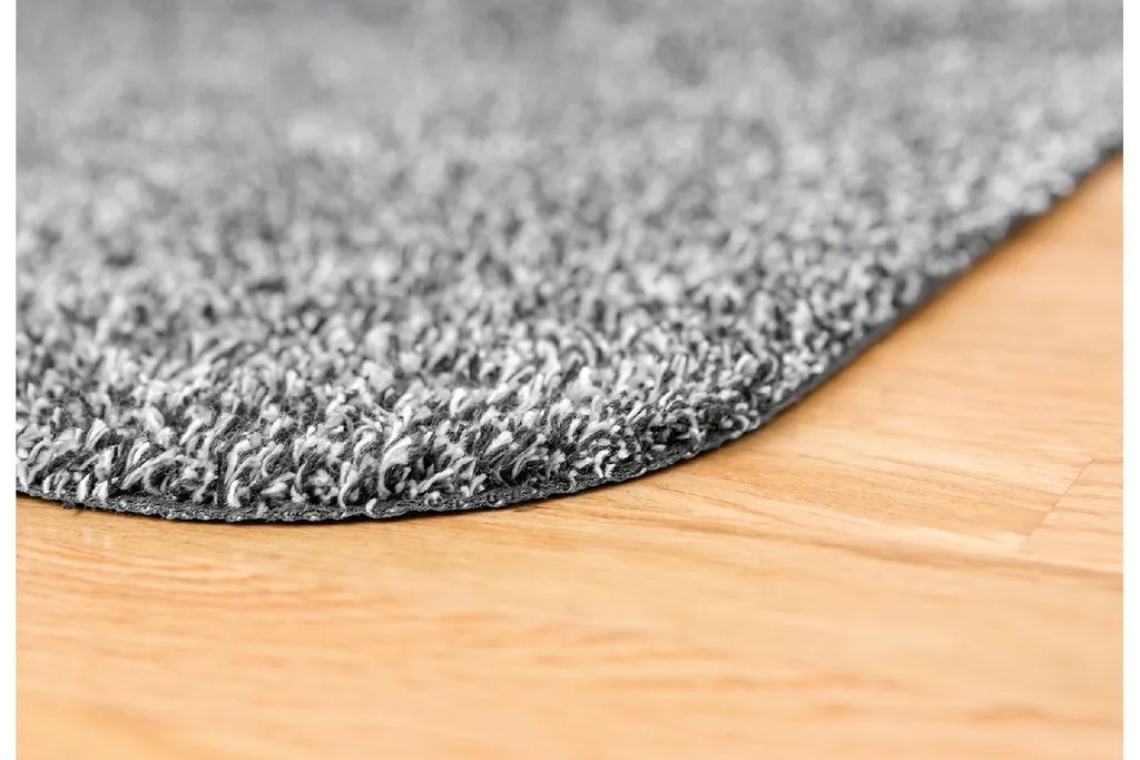 Paillasson 100% Coton Ultra Absorbant et Lavable 60x75 cm Anthracite