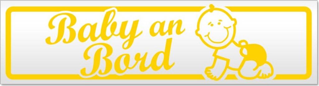 Baby an Bord mit Baby Magnetschild Schild magnetisch