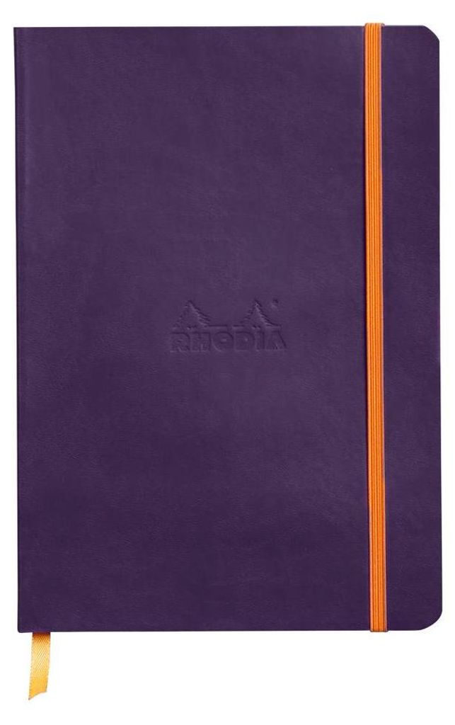RHODIA Notizbuch RHODIARAMA DIN A5 liniert aubergine 80 Blatt