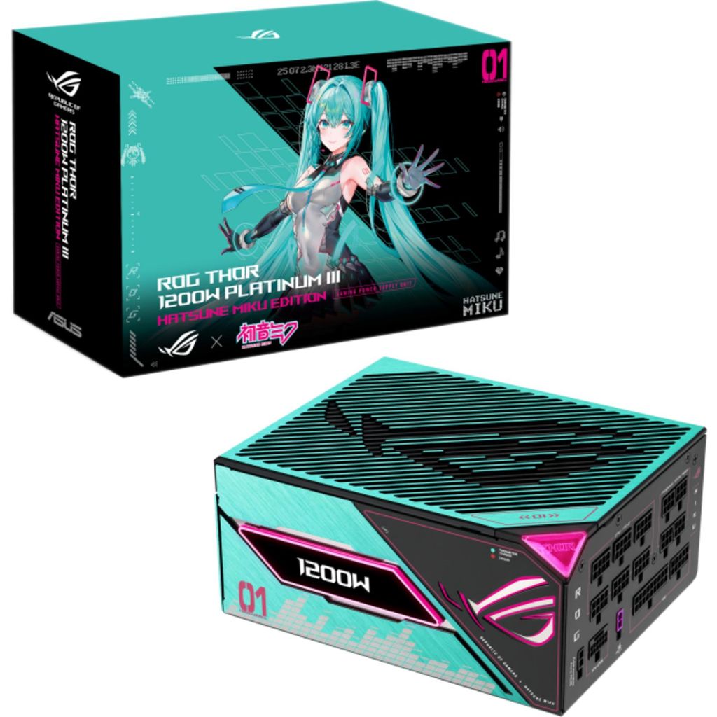 ASUS ROG Thor 1200W Platinum III Hatsune Miku Edition, Produktbild 