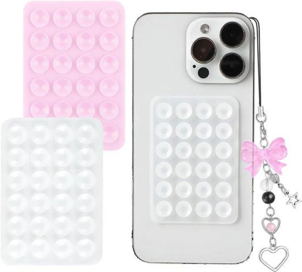 Coque Support Silicone Antidérapant avec Cordon de Cou et Miroir Noir