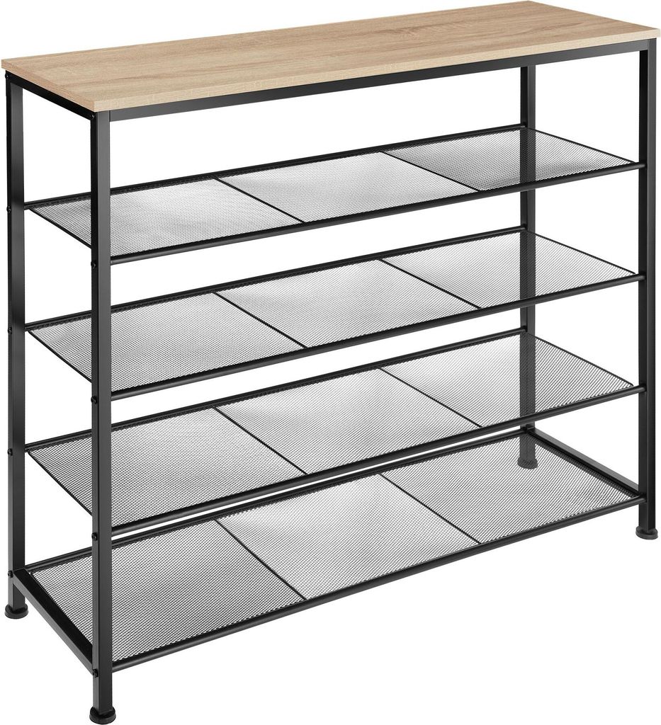 tectake® Schuhregal Sheffield 100 x 30,5 x 93 cm Produktbild 