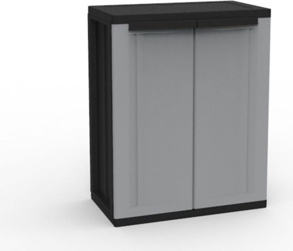 Kreher Beistellschrank "J-Twist" mit 1 Einlegeboden in Schwarz/Grau