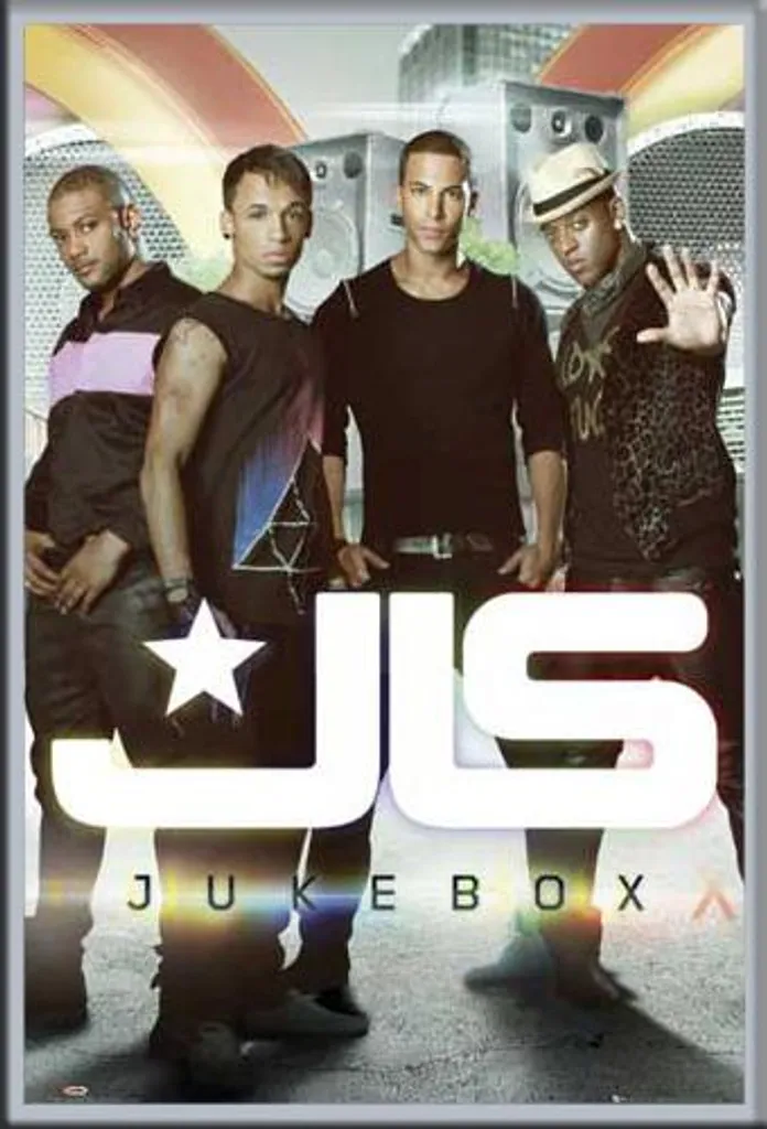 Offerta Poster JLS Jukebox + Cornice Argento Shinsuke MDF Maxi