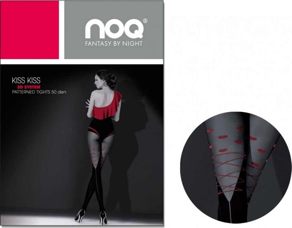 Gemusterte Strumpfhosen Küssen wie Strümpfe Nero 2