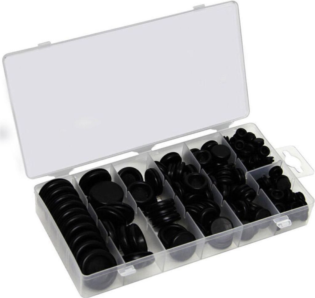 200x Sortiment Kappe Set Blindstopfen Gummi Stopfen Produktbild 
