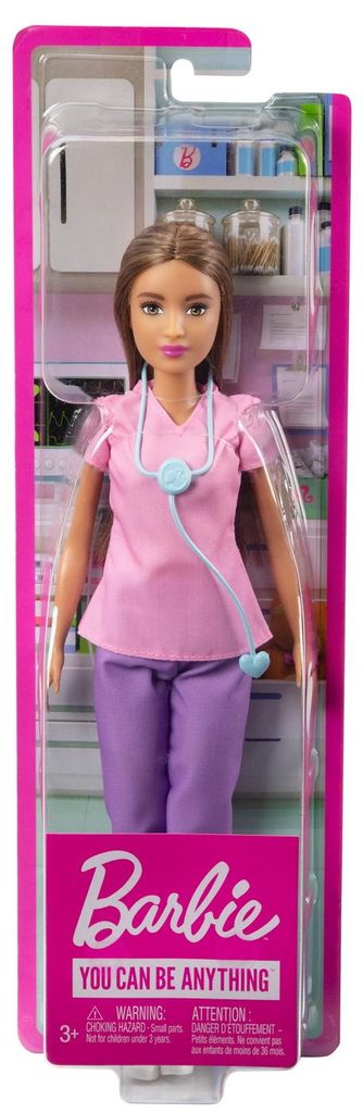 Bábika Barbie – zdravotná sestra, hnedá Obrázok produktu 