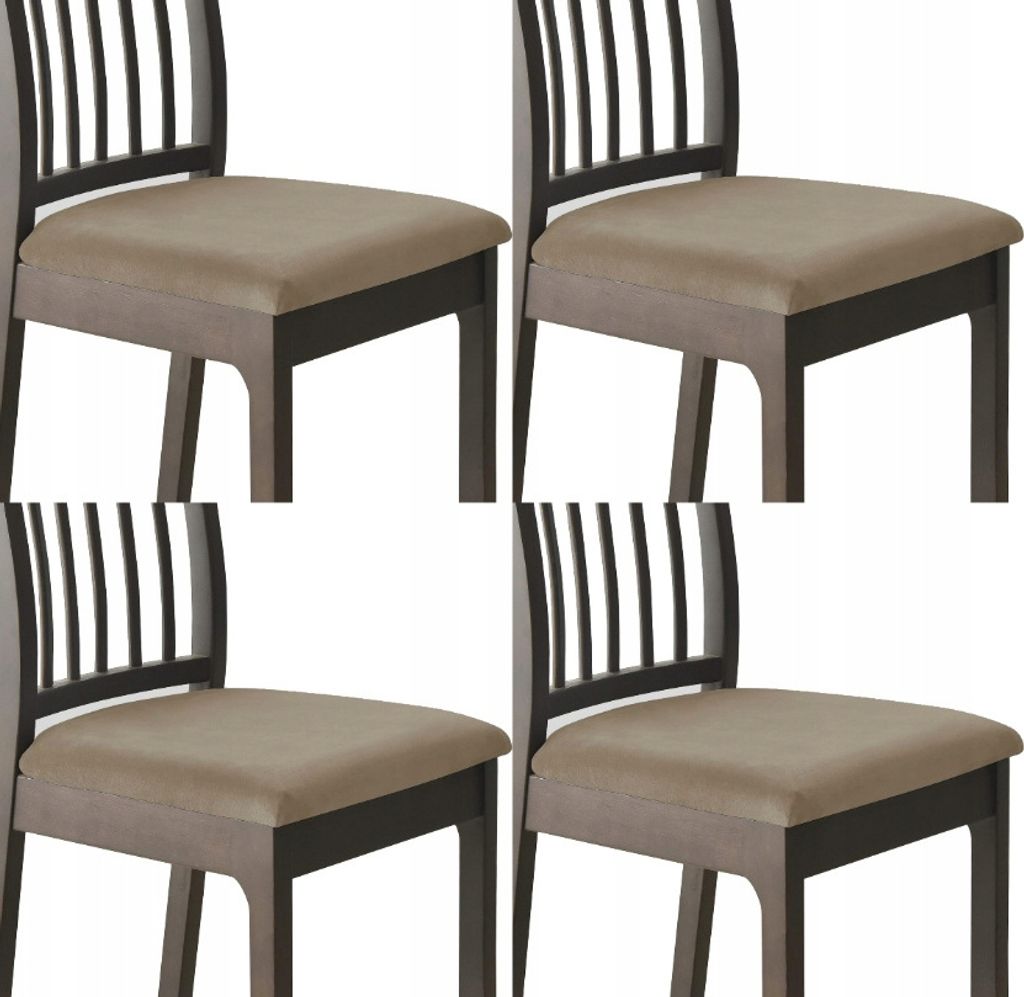 BESTCOVERS VELVET 2.0 Samt Stretch Plüsch Elasthan Sitzbezüge Universal (Braun, 4 Stück)