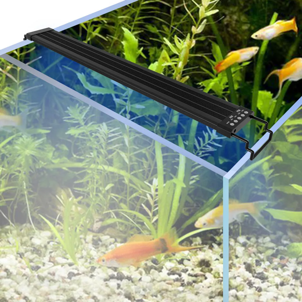 BiiKoon Lampada da terra a tubo di pesce a bolle d'acqua da 3 piedi con