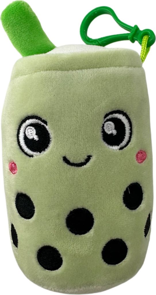 Bubble Tea Plüschtier Boba Kuscheltier Schlüsselanhänger Plüschpuppen Weiche Kuscheltier Tee Weiche Puppe Teetasse Kissen Kinderspielzeug (grü...