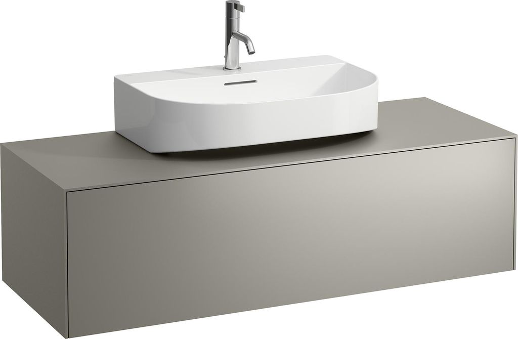 LAUFEN SONAR Schubladenelement, 1 Schublade, passend zu Waschtisch H816341, H816342, Ausschnitt mittig für den Waschtisch, H4054510340421