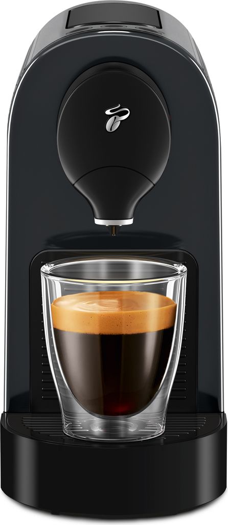 Tchibo Cafissimo „Pure plus“ Kaffeemaschine Kapselmaschine inkl. 30 Kapseln für Caffè Crema und Espresso, 0,8l, 1250 Watt, Schwarz