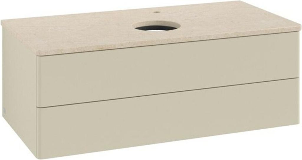 V&B Waschtischunterschrank ohne Frontstruktur -Beleuchtung Antao 100x36x50cm, HL, WBP botti., si Gr m Lac