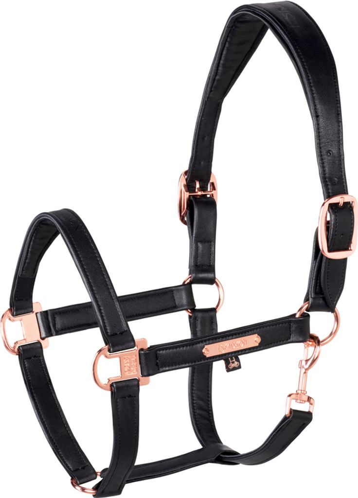 Eskadron HERITAGE Halfter mit Doppel - Dornschnalle " REAL - LEATHER ", black Größe - Pony2