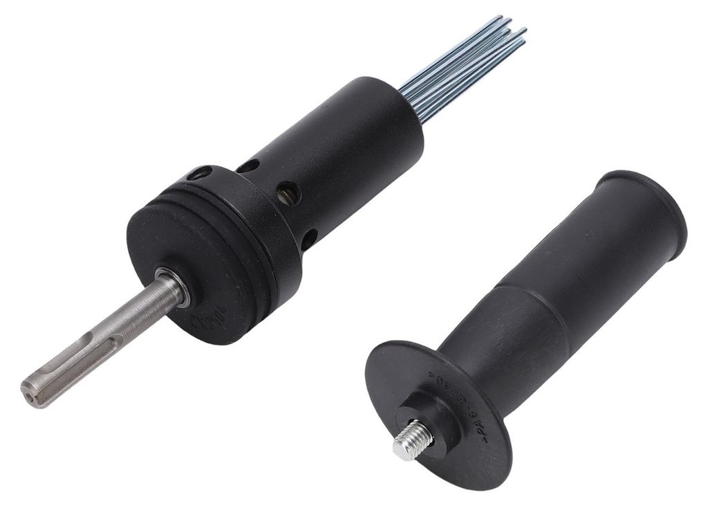 Aufsatz für elektrischen Nadelhämmer, runder Schaft, 2-Loch-2-Schlitz-Adapter für elektrischen Nadelhämmer zur Rostentfernung und zum Meißeln