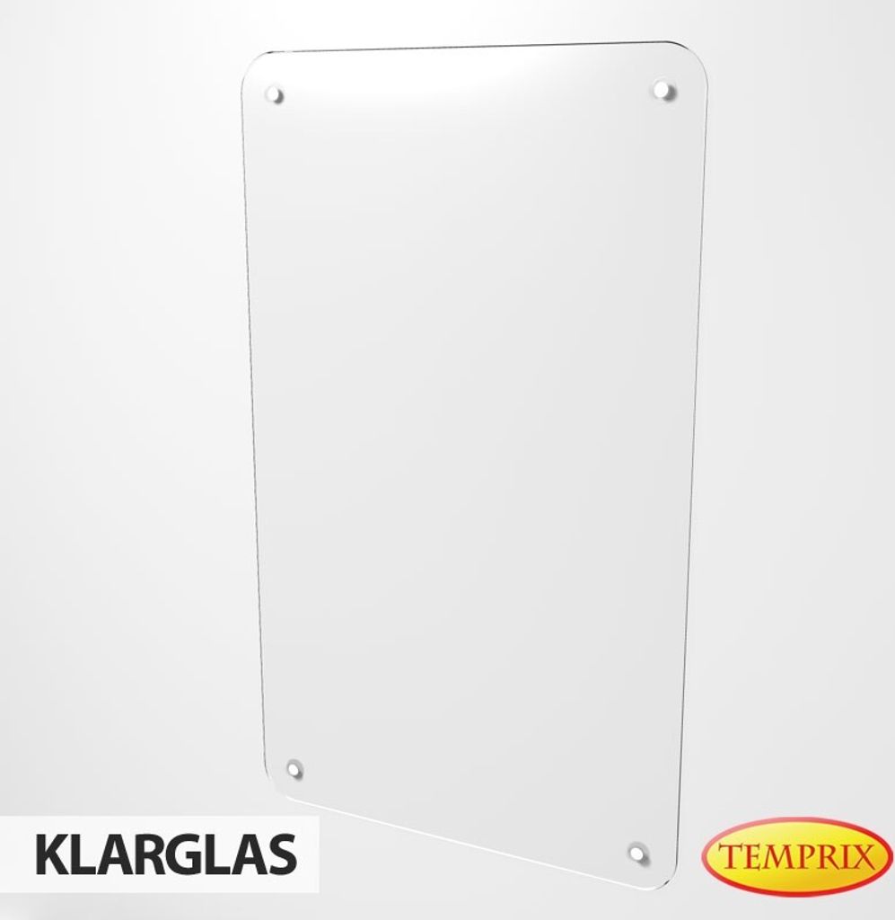 Wärmeschutz aus Glas | Hitzeschutz Klarglas Larvik 1000 x Produktbild 