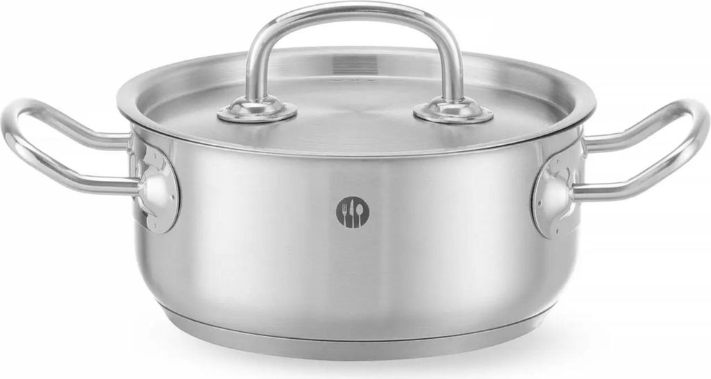 HENDI Bratentopf m/Deckel  Edelstahl 160x75 mm 1,5 l   Produktbild 