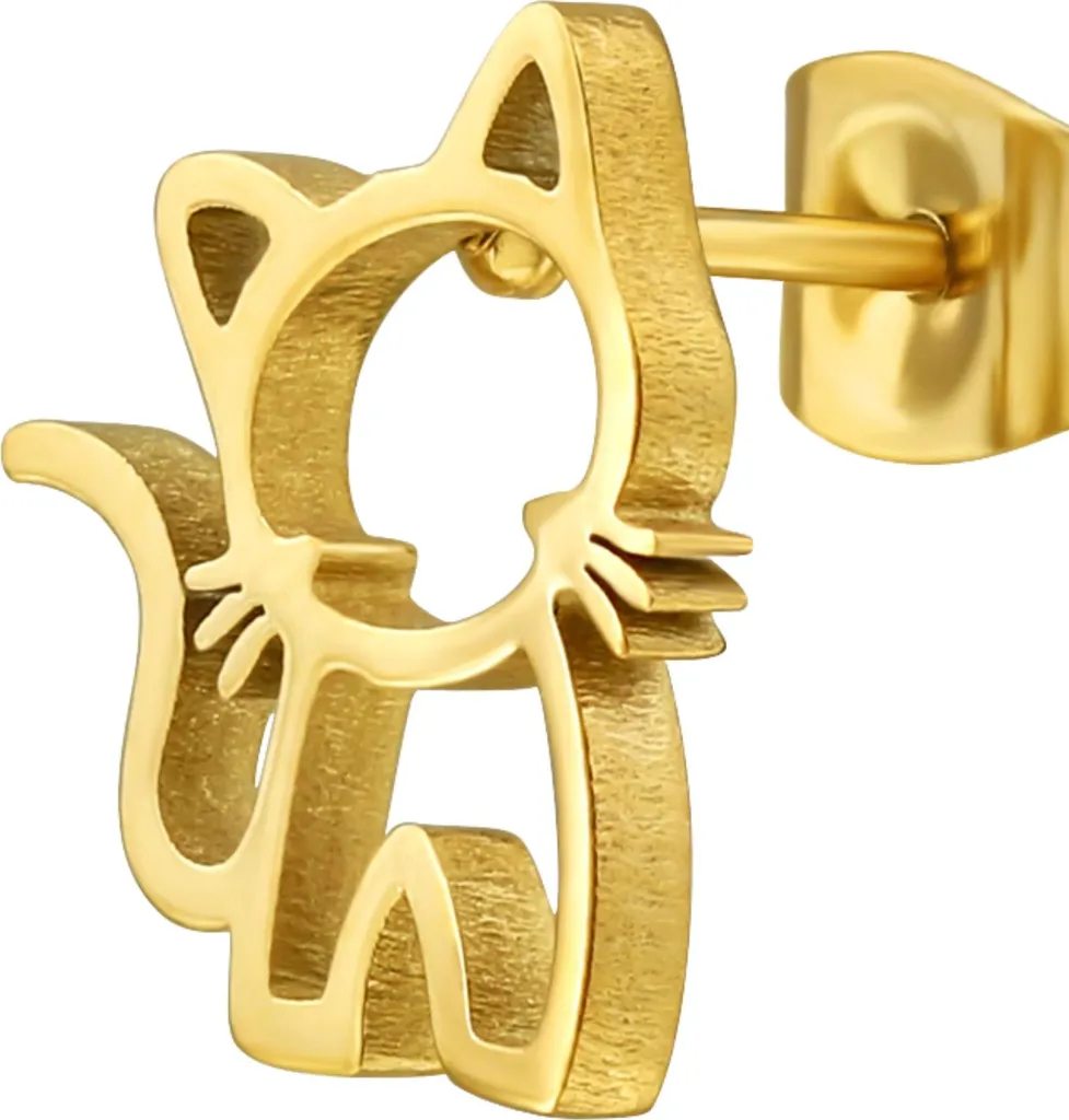 LONYOO Orecchini Pendenti A Forma Di Gatto - Gioielli Con Smalto E Lega Di Zinco, Ipoallergenici, Regalo Per Amanti Dei Gatti - 2