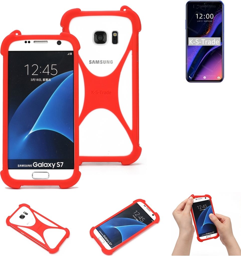 K-S-Trade Handy-Hülle kompatibel mit Doogee X95 Schutz-Hülle Bumper Silikon Schutz Hülle Cover Case Silikoncase Silikonbumper TPU Softcase