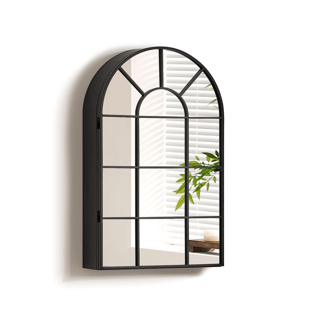 CLIPOP Spiegelschrank mit 1 Tür, 50 x 80 cm Moderne Wand Produktbild 