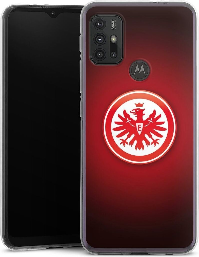 DeinDesign Handyhülle für Motorola Moto G30 Silikon Hülle Case Smartphone Schutzhülle Eintracht Frankfurt Offizielles Lizenzprodukt Wappen