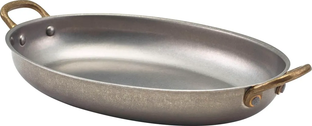 Ciotola Ovale Genware Vintage Steel 1L - Design Industriale Chic