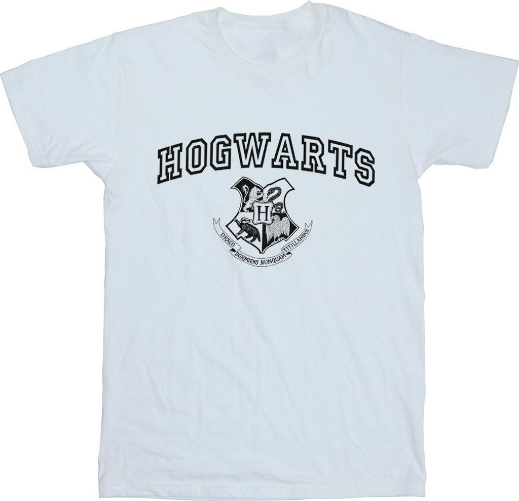 Harry Potter - "Hogwarts" T-Shirt für Herren BI30384 (3XL) (Weiß)