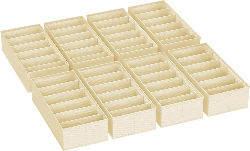 Boîte de Rangement Pliable et Organisateur de Penderie en Tissu - 8 Unités