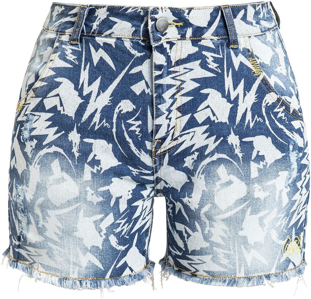 Pokémon Short Damen Pikachu - Retro Summer blau 27