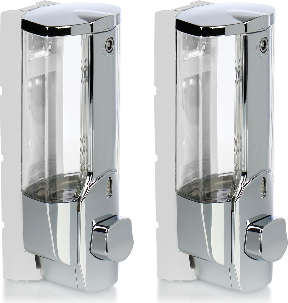COM-FOUR® 2x Seifenspender zur Wandbefestigung - Produktbild 