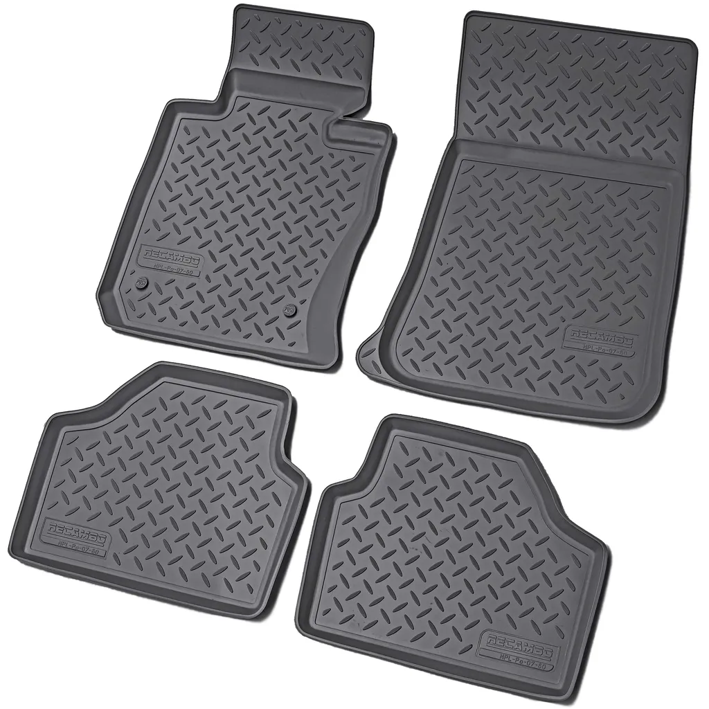 Tappetini in gomma 3D per BMW X1 E84 | Anno di costruzione 2009 - 2015 | Perfettamente adattabili con bordo