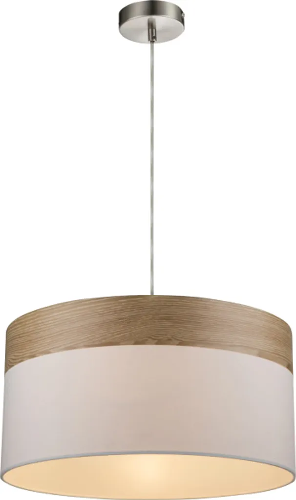 Lustre de Cuisine et Salle à Manger en Nickel Mat avec Fixation E27 Solo