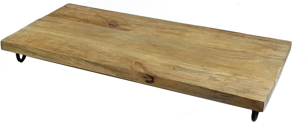 1.04 Piatto da portata in legno massiccio di mango 50x25 cm Immagine del prodotto 