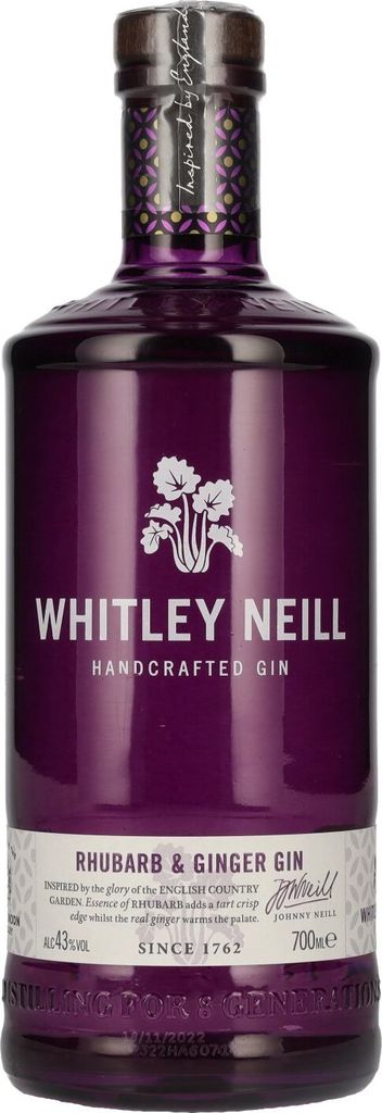 Whitley Neill RHUBARB & GINGER GIN 43% Vol. 0,7l Produktbild 